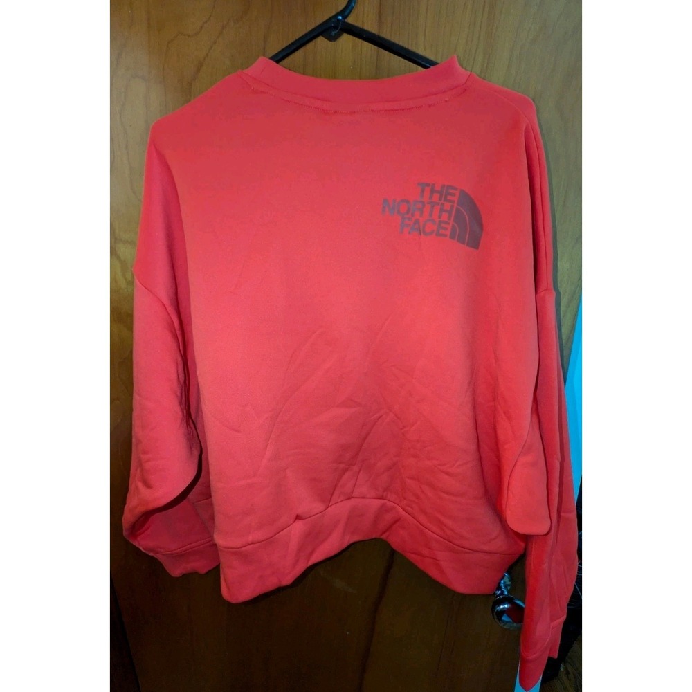 The North Face Horizon Performance Fleece Crew Sweatshirt Fiery Red Womens XL